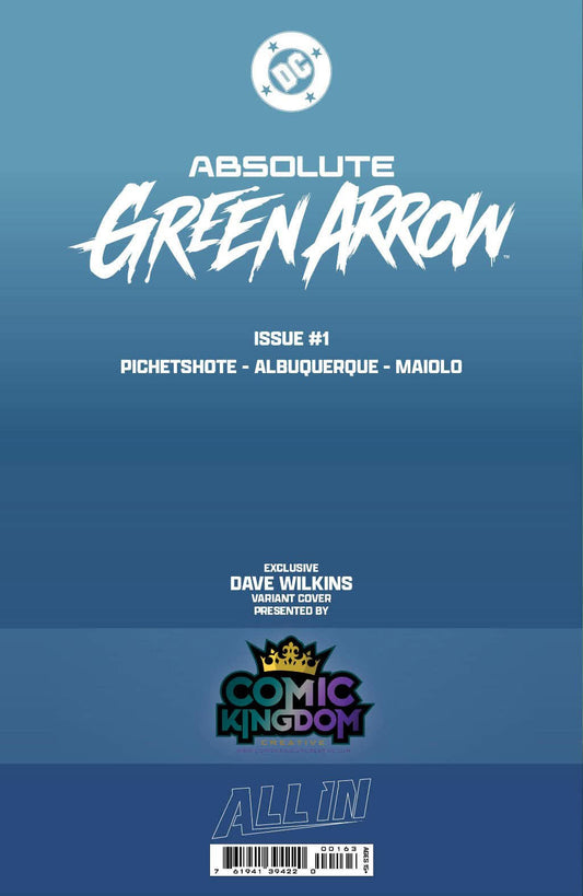 Absolute Green Arrow #1 DAVE WILKINS Big Dex Exclusive Spot Foil Virgin - FURYCOMIX