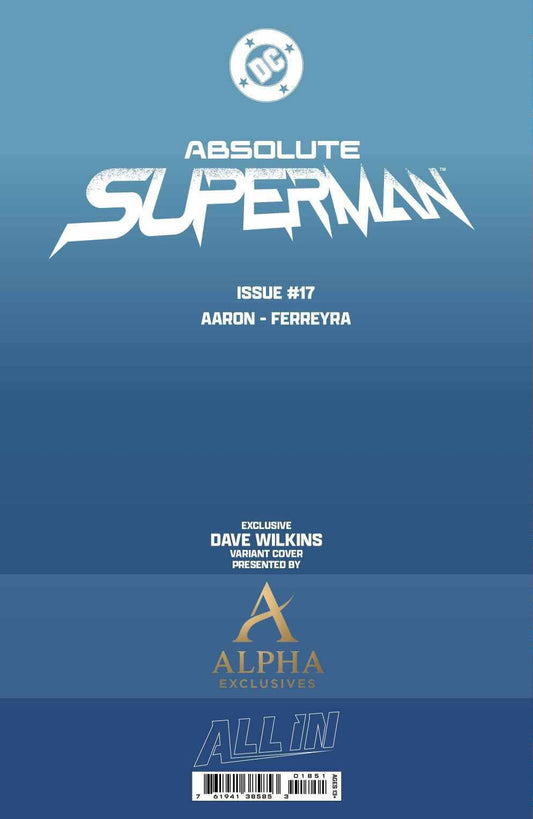 Absolute Superman #18 DAVE WILKINS Exclusive Trade Dress - FURYCOMIX