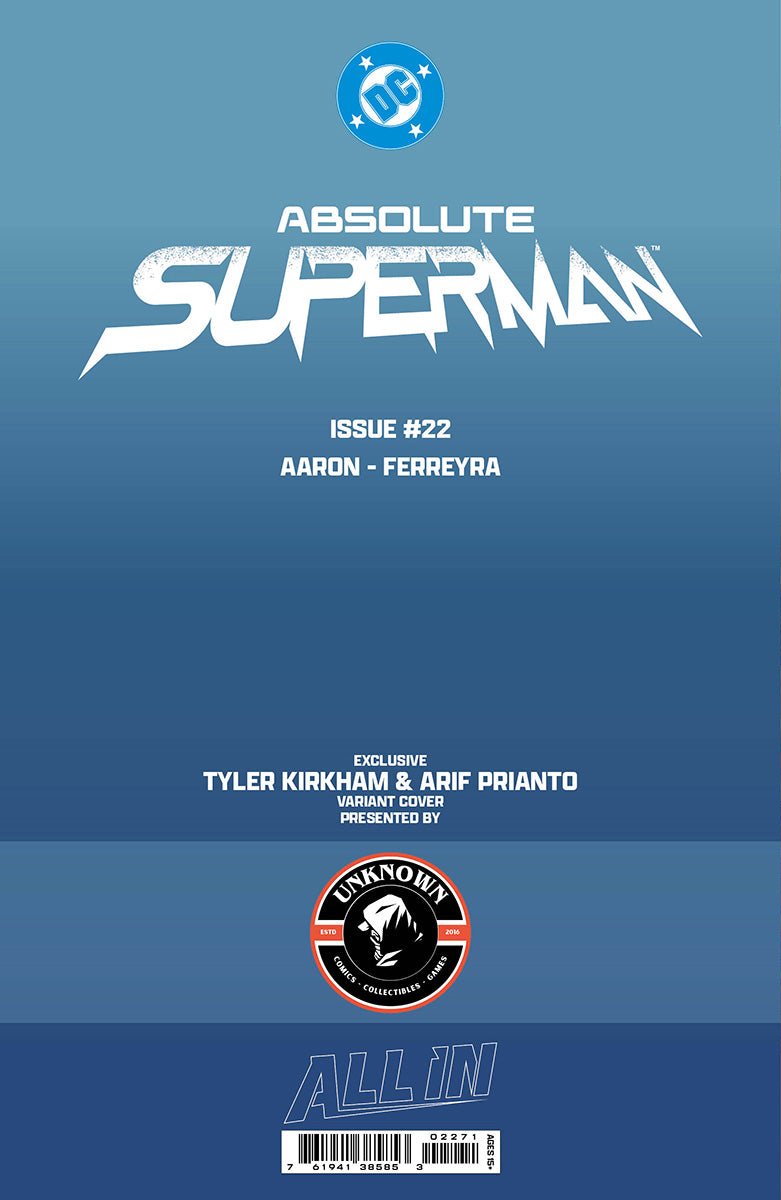 ABSOLUTE SUPERMAN 22 TYLER KIRKHAM BATTLE DAMAGED (08/05/2026) - FURYCOMIX