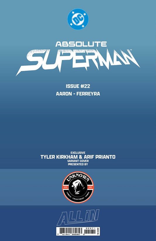 ABSOLUTE SUPERMAN 22 TYLER KIRKHAM BATTLE DAMAGED (08/05/2026) - FURYCOMIX