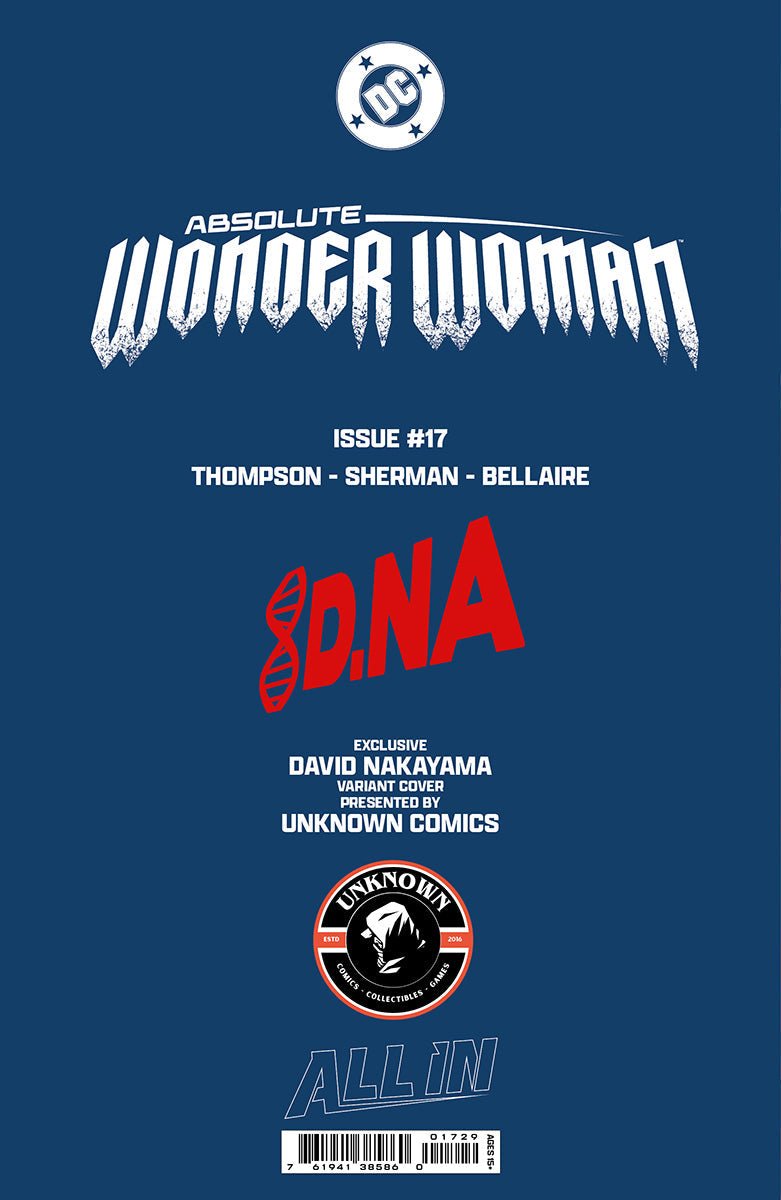 ABSOLUTE WONDER WOMAN 17 DAVID NAKAYAMA EXCLUSIVE VIRGIN VAR (02/25/2026) - FURYCOMIX