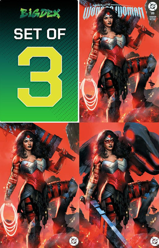 Absolute Wonder Woman #20 Dave Wilkins Full Set Trade/Virgin/War Paint Virgin - FURYCOMIX