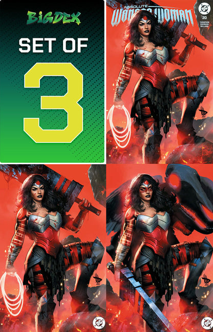 Absolute Wonder Woman #20 Dave Wilkins Full Set Trade/Virgin/War Paint Virgin