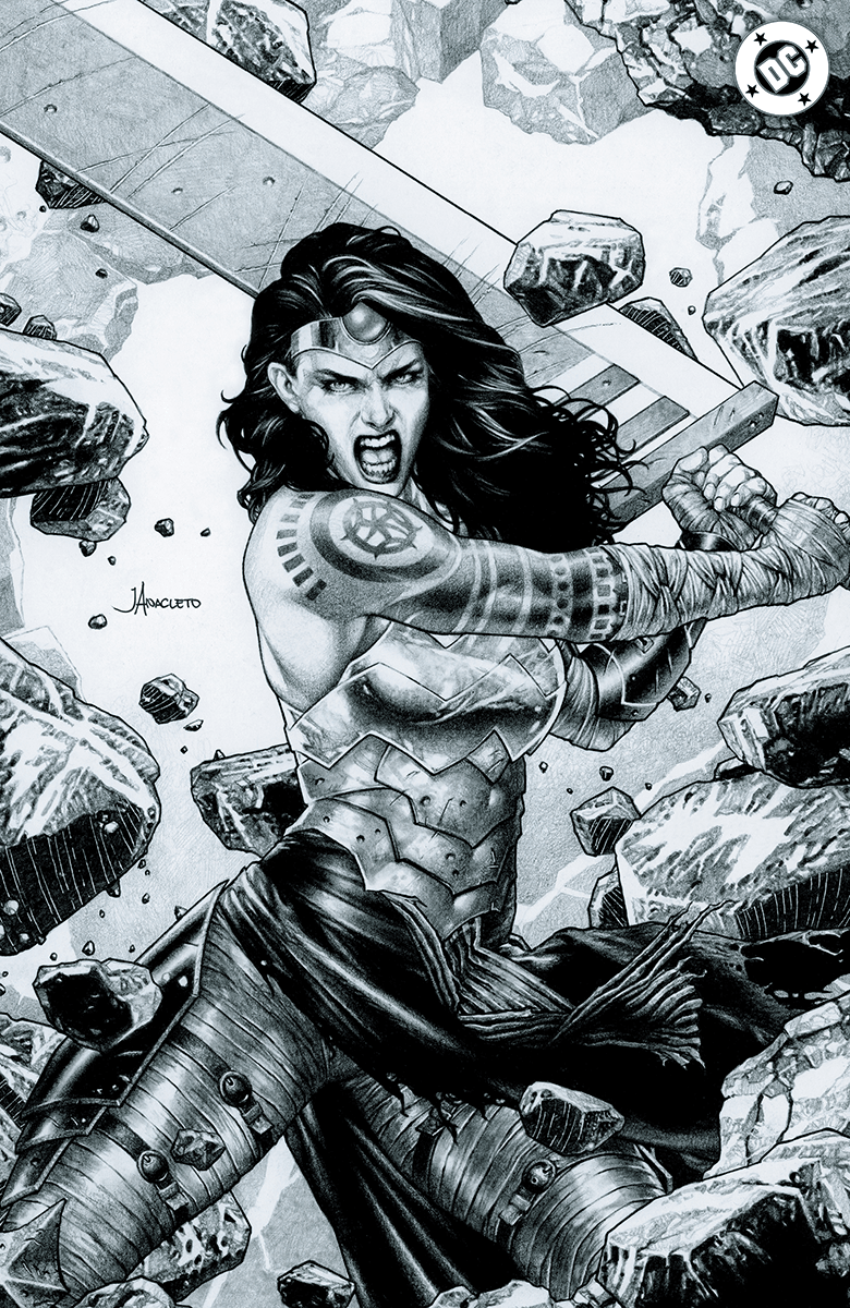 ABSOLUTE WONDER WOMAN 21 JAY ANACLETO EXCLUSIVE BW VIRGIN VAR (06/24/2026) - FURYCOMIX