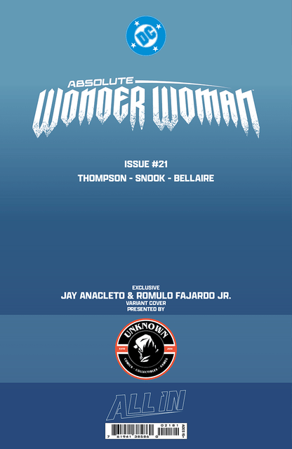ABSOLUTE WONDER WOMAN 21 JAY ANACLETO EXCLUSIVE VAR (06/24/2026) - FURYCOMIX