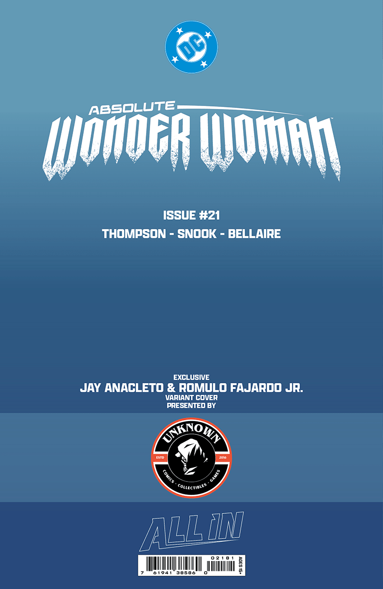 ABSOLUTE WONDER WOMAN 21 JAY ANACLETO EXCLUSIVE VIRGIN VAR (06/24/2026) - FURYCOMIX