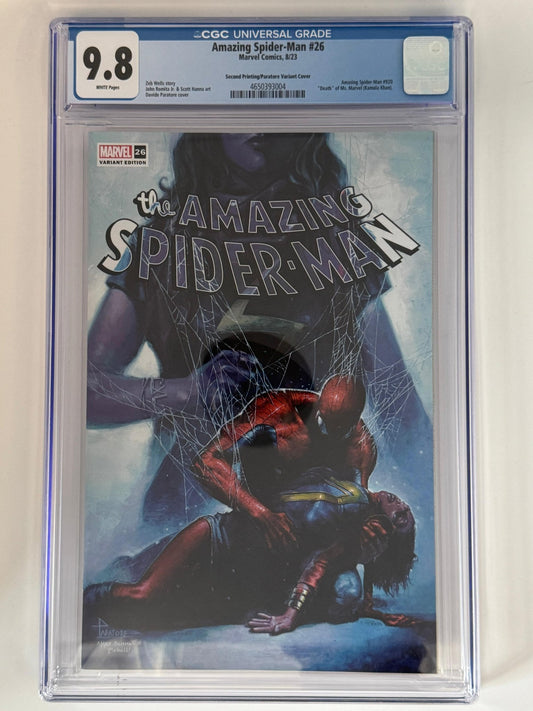 Amazing Spider - Man 26 CGC 9.8 Blue Label Paratore Exclusive Var - FURYCOMIX