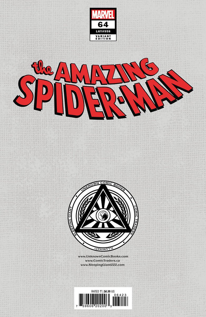 Amazing Spider - Man 64 Unknown Comics Kaare Andrews Connecting Cover Exclusive Virgin Var (12/25/2024) - FURYCOMIX