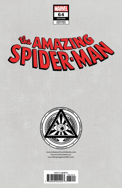 Amazing Spider - Man 64 Unknown Comics Kaare Andrews Connecting Cover Exclusive Virgin Var (12/25/2024) - FURYCOMIX