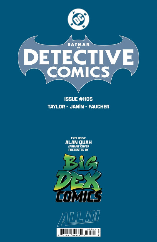 Batman Detective Comics #1105 ALAN QUAH Exclusive Foil Virgin Variant - FURYCOMIX