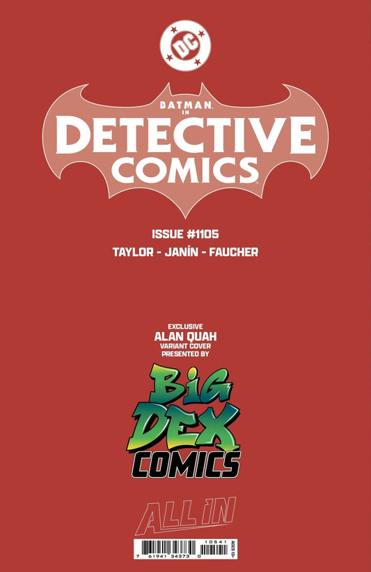 Batman Detective Comics #1105 ALAN QUAH Exclusive Trade Dress - FURYCOMIX