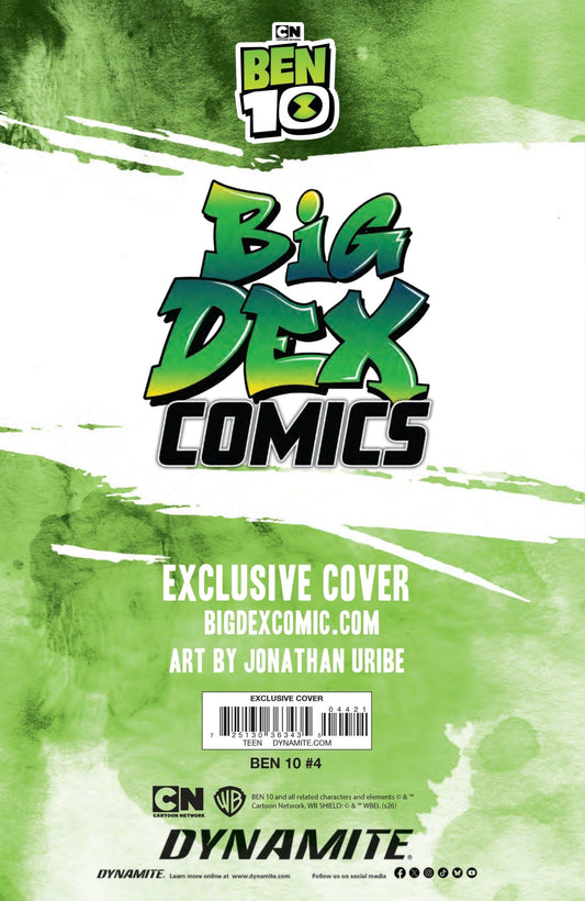 Ben 10 #4 JONATHAN URIBE Big Dex Comics Exclusive Variants Ldt 500! - FURYCOMIX