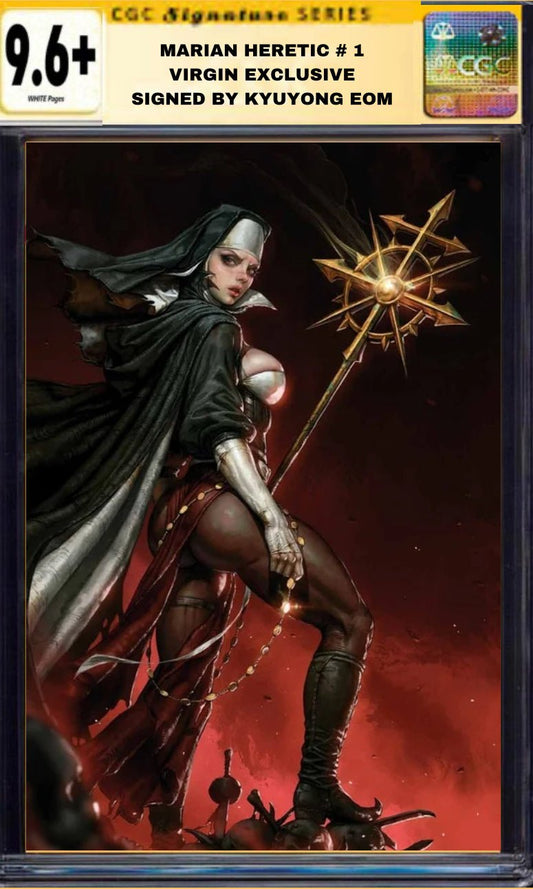 CGC 9.6 MARIAN HERETIC 1 KYUYONG EOM VIRGIN EXCLUSIVE Variant SIGNED BY KYUYONG EOM - FURYCOMIX