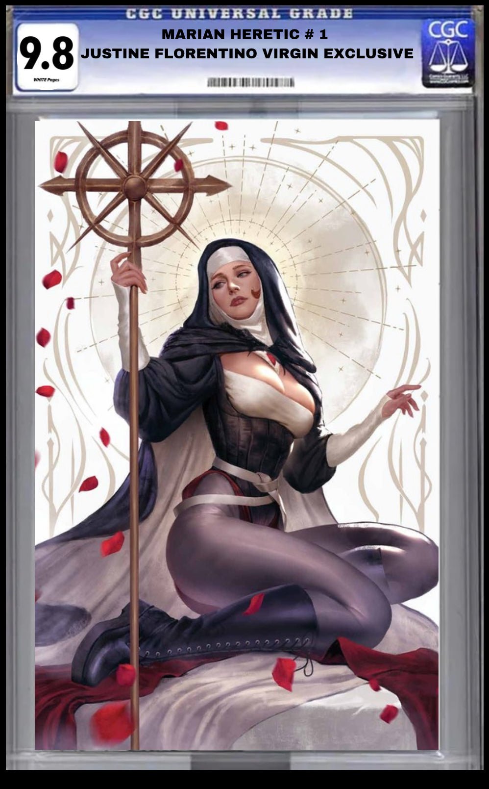 CGC 9.8 MARIAN HERETIC 1 JUSTINE Florentino Virgin EXCLUSIVE Variant - FURYCOMIX