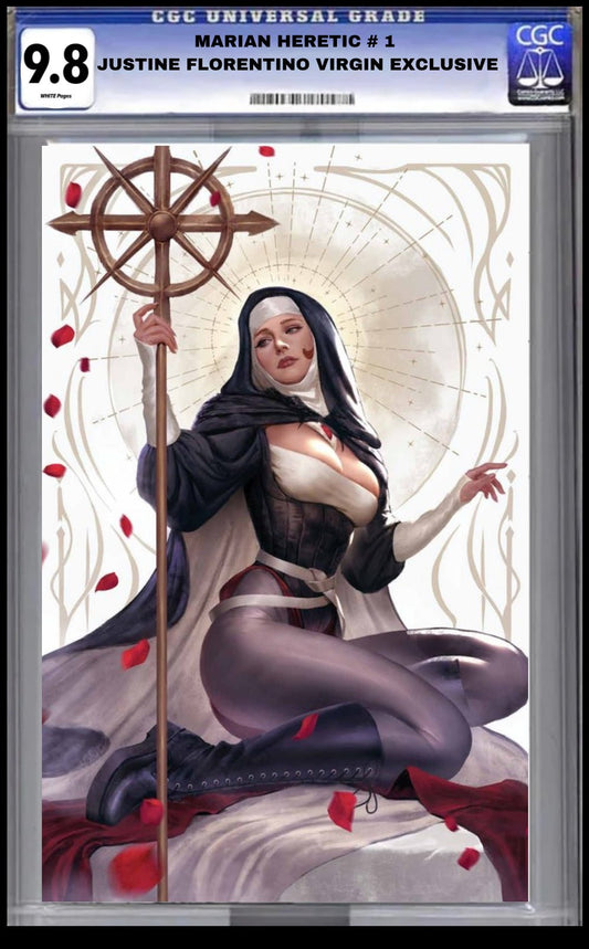 CGC 9.8 MARIAN HERETIC 1 JUSTINE Florentino Virgin EXCLUSIVE Variant - FURYCOMIX