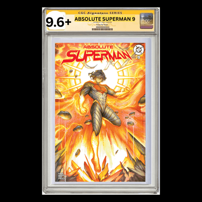 CGC ABSOLUTE SUPERMAN 9 SHADOW METALLIC/BLACK SIGNATURE(ALLOW UP TO 5 MONTHS FOR RETURN) - FURYCOMIX
