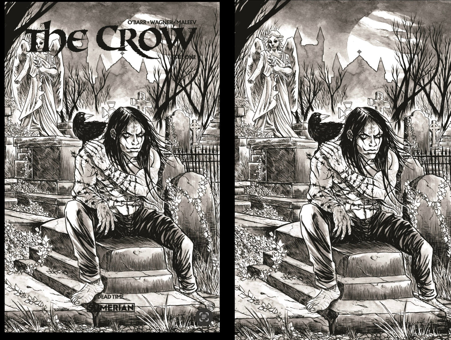 Crow Dead time 1 Black Saber Comics Exclusive by Jason Flowers - FURYCOMIX