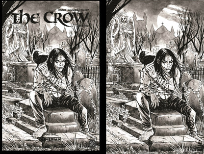 Crow Dead time 1 Black Saber Comics Exclusive by Jason Flowers - FURYCOMIX