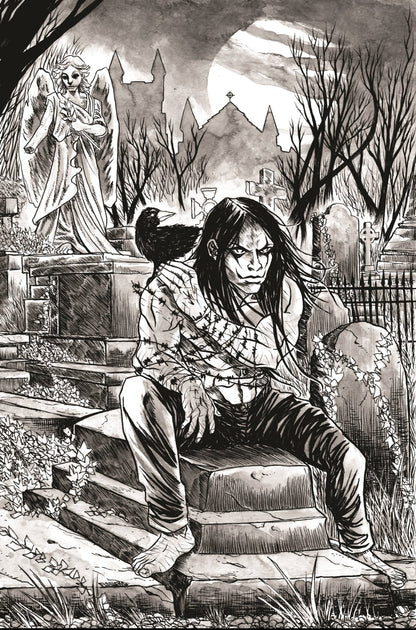 Crow Dead time 1 Black Saber Comics Exclusive by Jason Flowers - FURYCOMIX