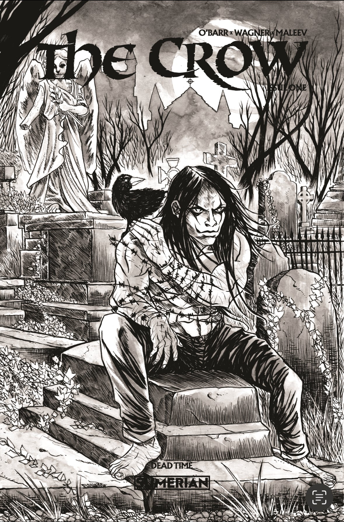 Crow Dead time 1 Black Saber Comics Exclusive by Jason Flowers - FURYCOMIX