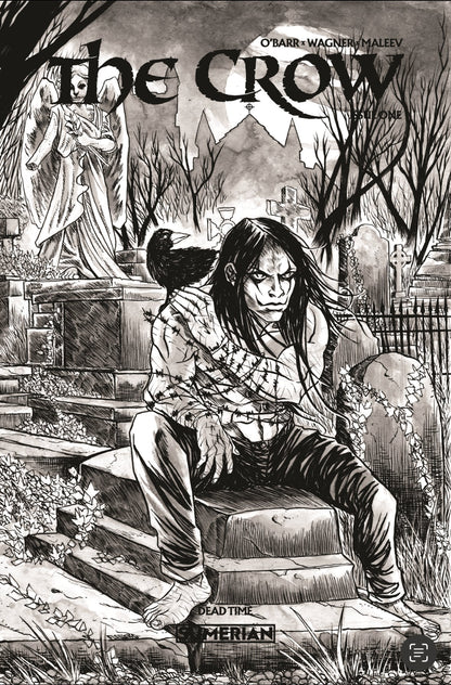 Crow Dead time 1 Black Saber Comics Exclusive by Jason Flowers - FURYCOMIX