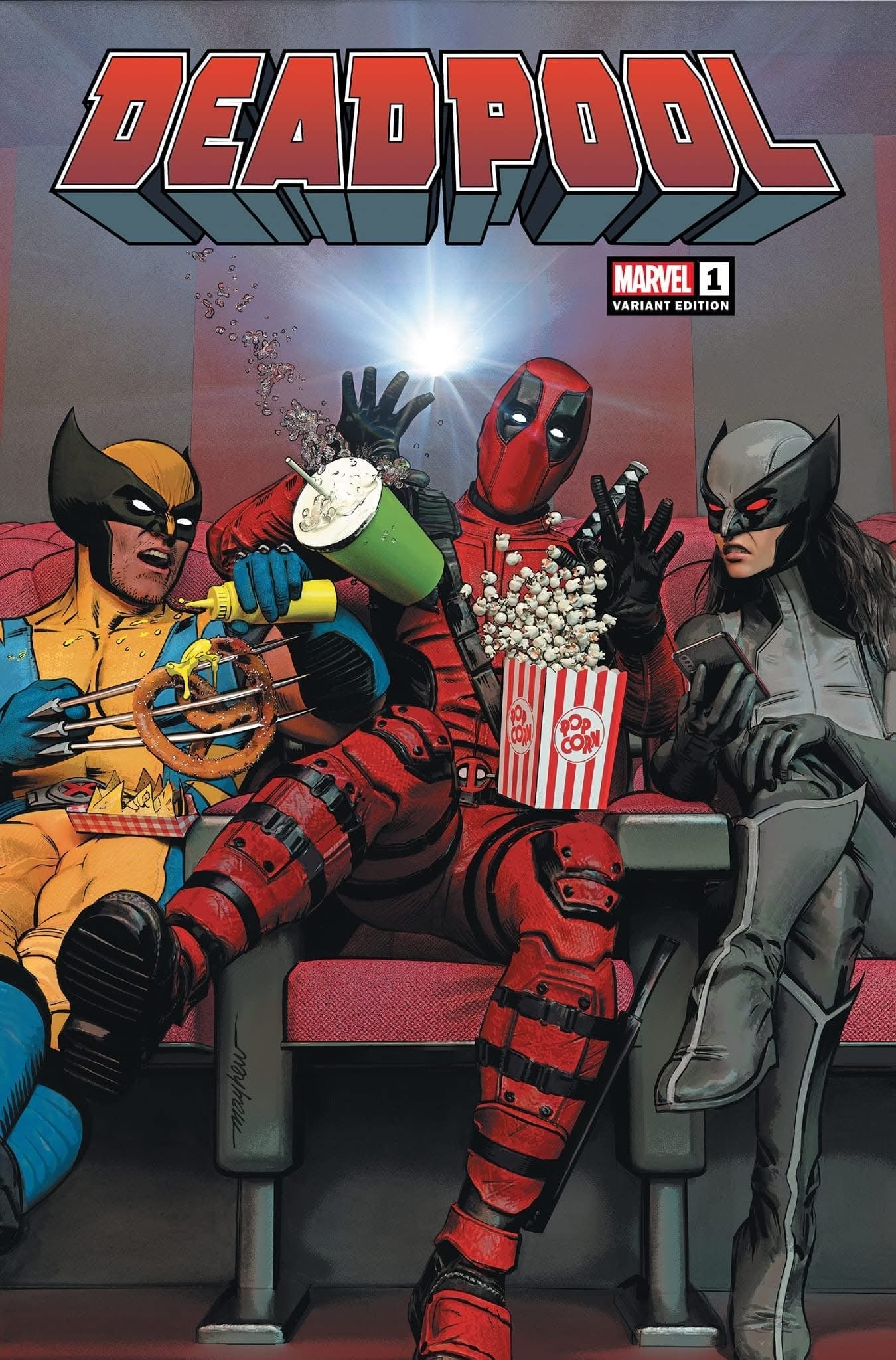DEADPOOL 1 MIKE MAYHEW Black Saber Comics - FURYCOMIX