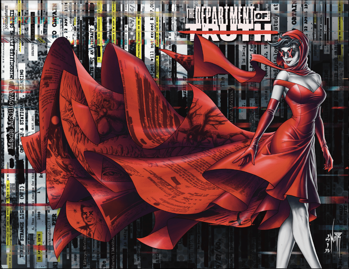 DEPARTMENT OF TRUTH 25 WRAP AROUND COVER JAMS FORTRESS EXCLUSIVE, ART BY: JORDAN NOIR - FURYCOMIX