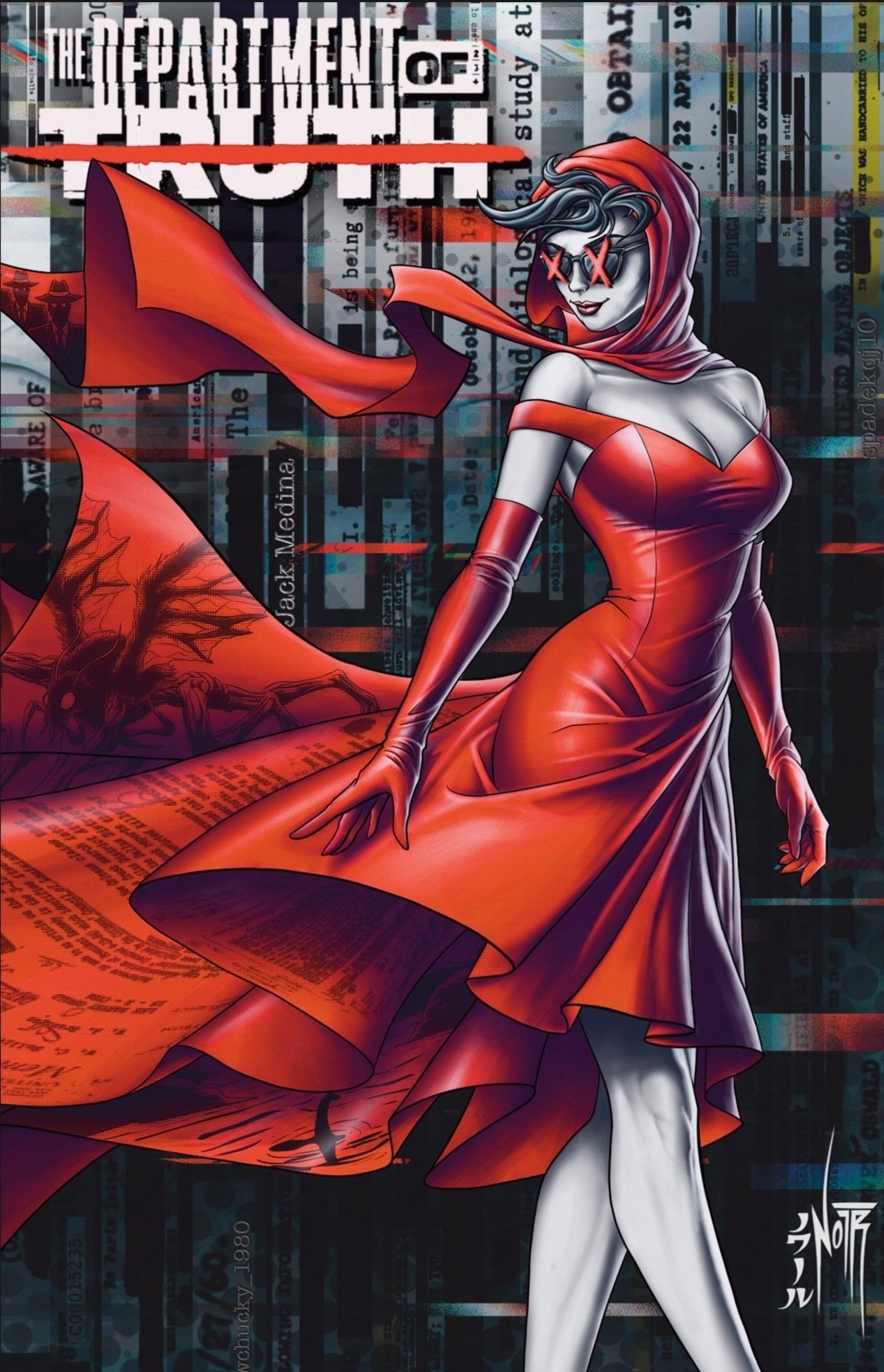 DEPARTMENT OF TRUTH 25 WRAP AROUND COVER JAMS FORTRESS EXCLUSIVE, ART BY: JORDAN NOIR - FURYCOMIX