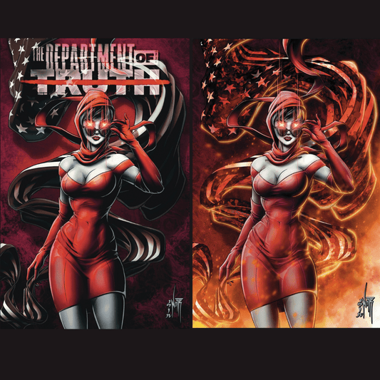 DEPARTMENT OF TRUTH 27 - VIRGIN FOIL & TRADE - 2 BOOK BUNDLE - FURYCOMIX