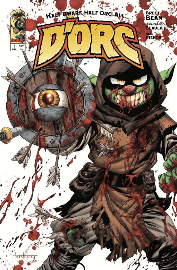 D'orc 1 3rd print Tyler Kirkham Battle Damage Megacon Exclusive - FURYCOMIX