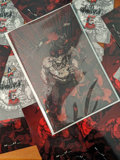 FINAL BOSS 4 BLACK AND BLOOD FOIL LMT 100 JAMS FORTRESS EXCLUSIVE, TYLER KIRKHAM STORY, COVER ART BY TODD BEATS - FURYCOMIX