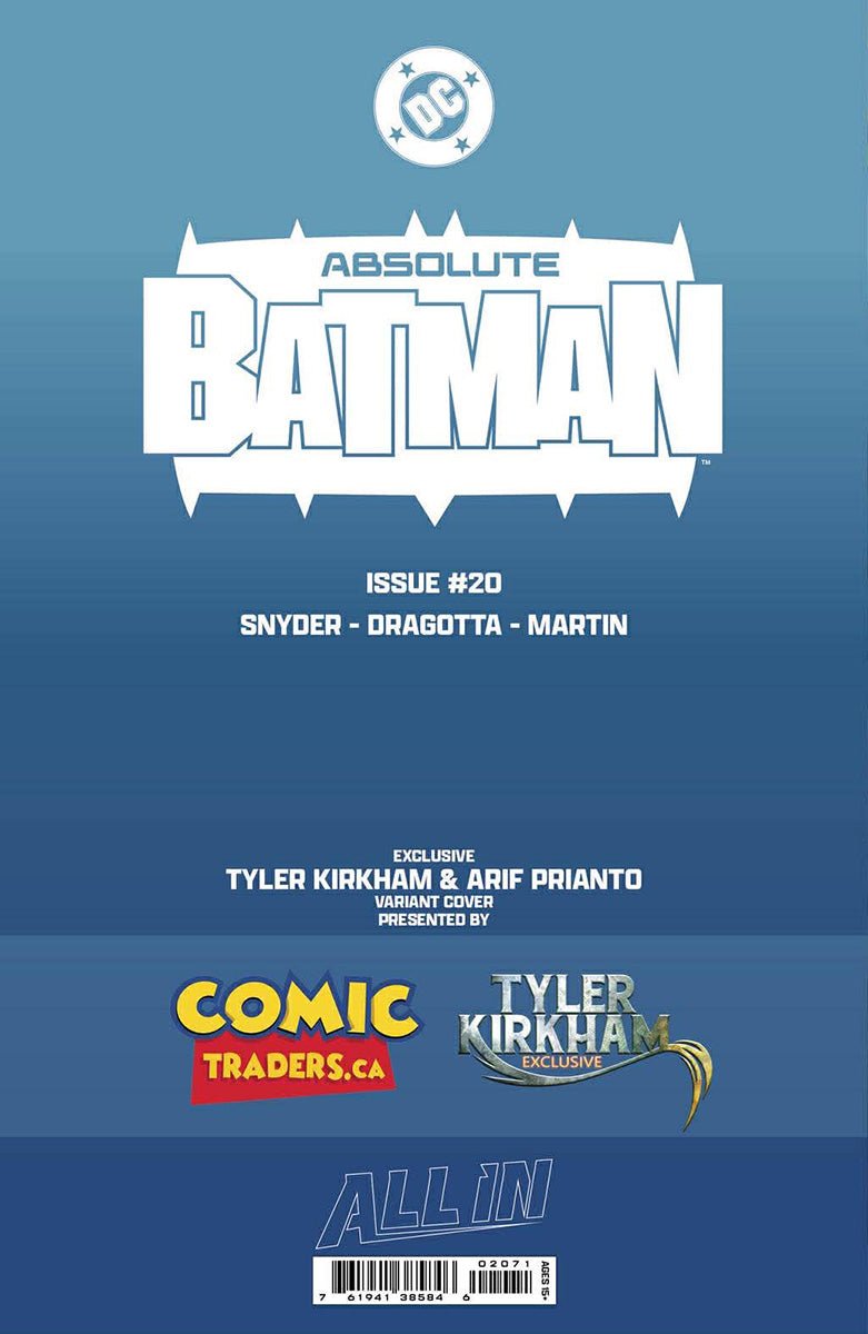 [FOIL] ABSOLUTE BATMAN 20 TYLER KIRKHAM EXCLUSIVE VIRGIN VAR (05/13/2026) - FURYCOMIX