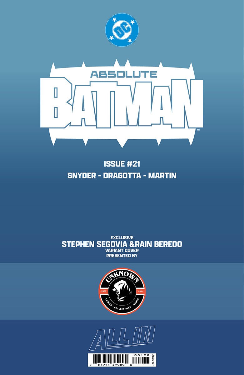 [FOIL] ABSOLUTE BATMAN 21 STEPHEN SEGOVIA EXCLUSIVE VIRGIN VAR (06/17/2026) - FURYCOMIX