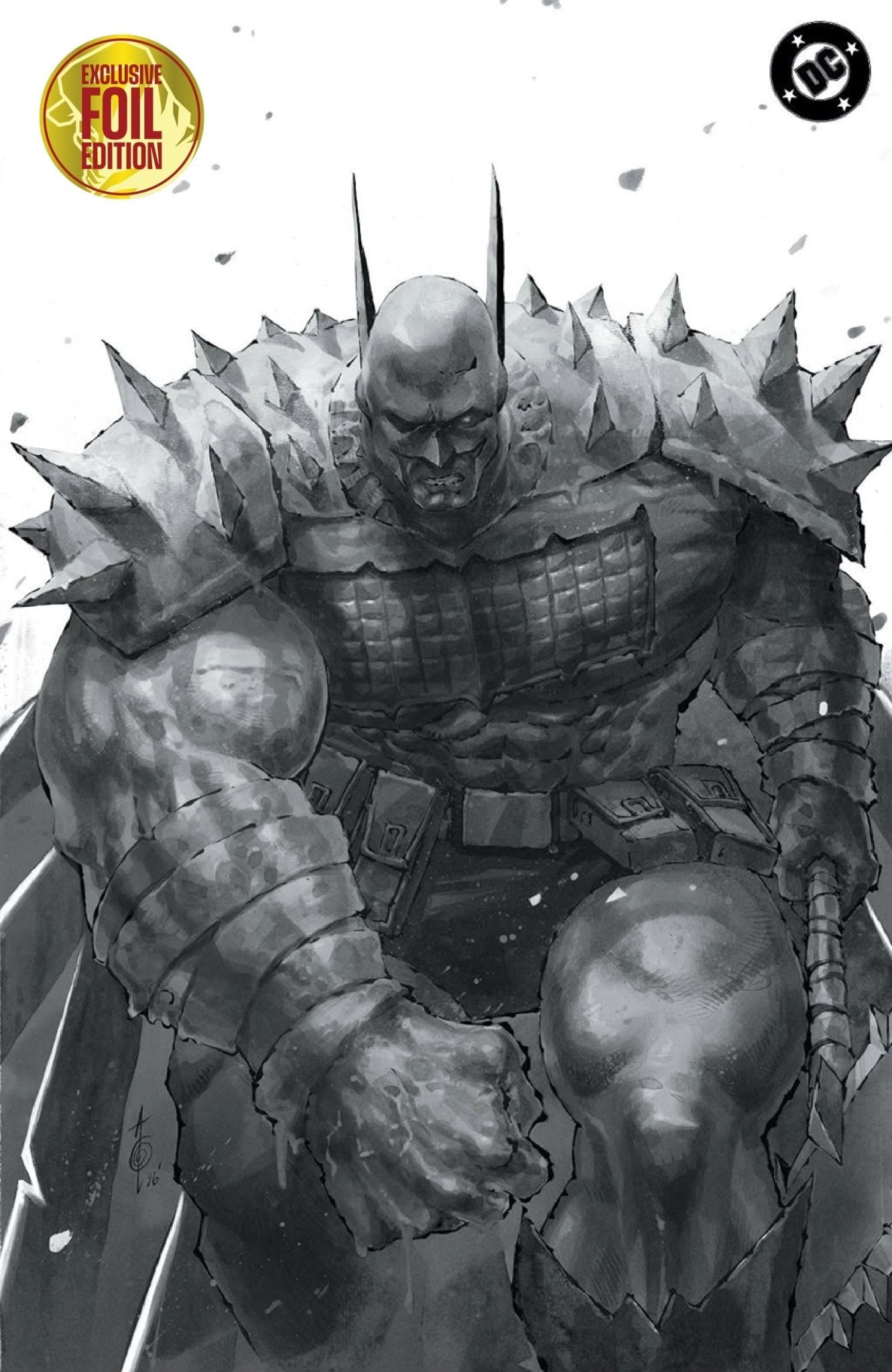 [FOIL] ABSOLUTE BATMAN 23 ALAN QUAH WRAPAROUND EXCLUSIVE BLACK & WHITE VIRGIN VAR (08/12/2026) - FURYCOMIX