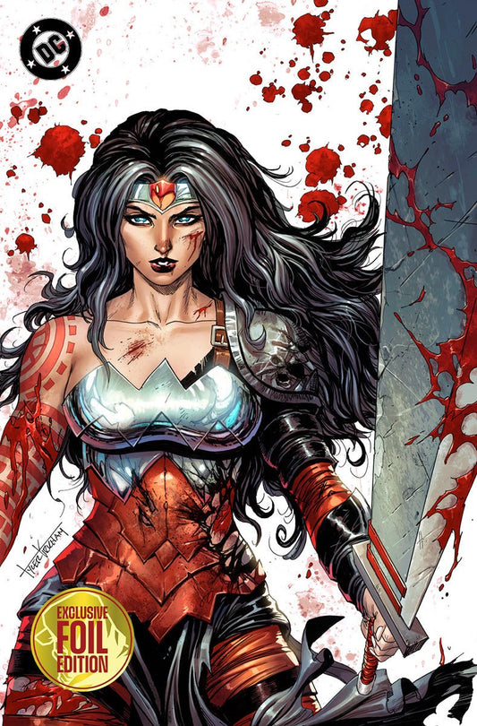 [FOIL] ABSOLUTE WONDER WOMAN 23 TYLER KIRKHAM BATTLE DAMAGED EXCLUSIVE VIRGIN VAR (08/26/2026) - FURYCOMIX