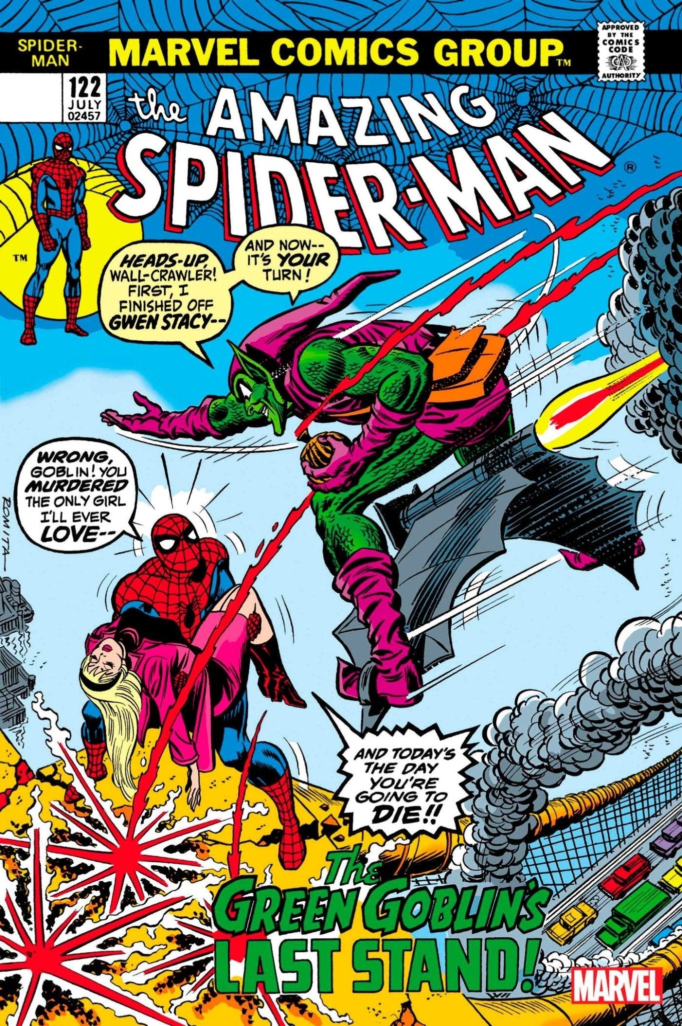 [Foil] Amazing Spider - Man 122 Facsimile Edition Unknown Comics John Romita Exclusive Var (06/28/2023) - FURYCOMIX
