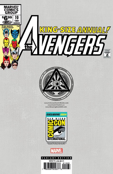 [Foil] Avengers Annual 10 Unknown Comics Nathan Szerdy Exclusive Var Facsimile Virgin Sdcc 2024 Edition (05/24/2024) - FURYCOMIX