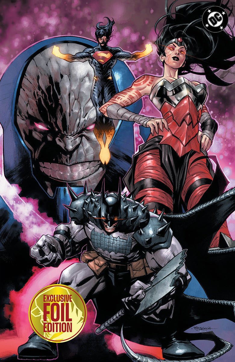 [FOIL] DC ALL IN SAGA: DARKSEID VS. THE WORLD #1 STEPHEN SEGOVIA EXCLUSIVE VIRGIN VAR (10/28/2026) - FURYCOMIX