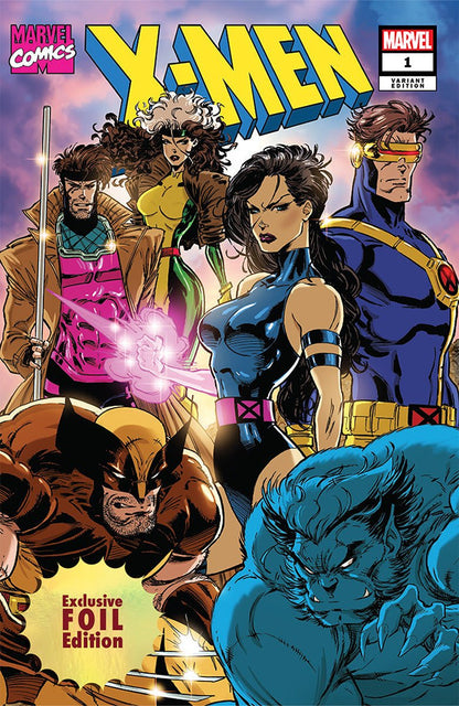 [FOIL] X - Men 1 (1991) Facsimile Unknown Comic Kaare Andrews MEGACON 2025 Exclusive Blue Team Var (02/05/2025) - FURYCOMIX