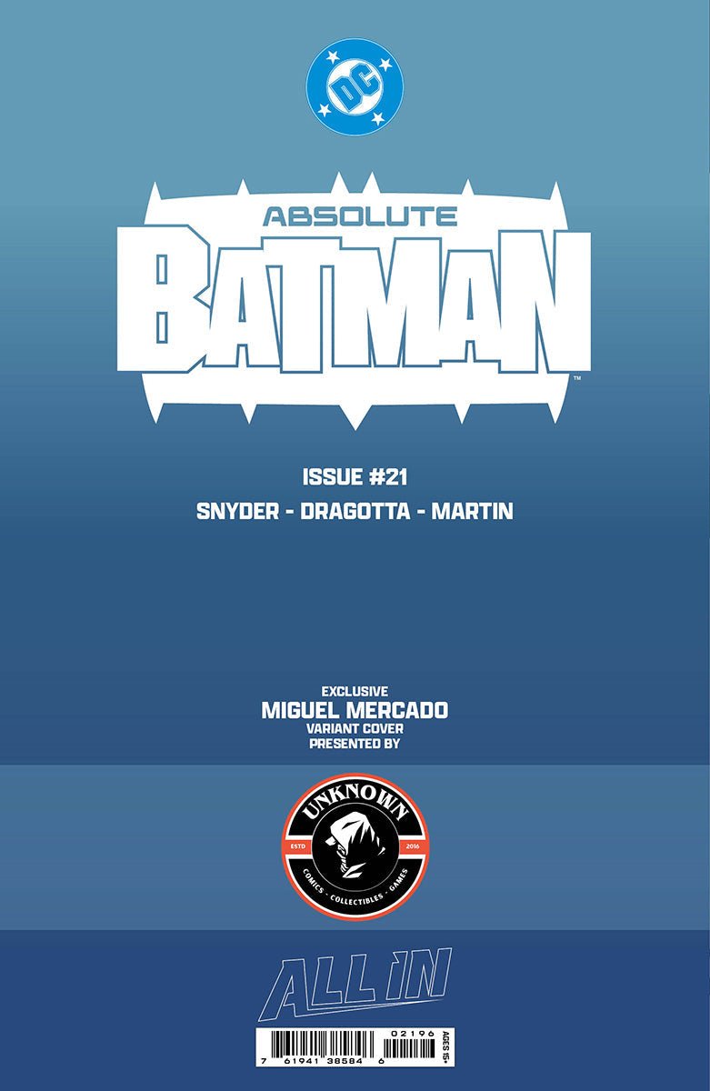 [GLOW IN THE DARK] ABSOLUTE BATMAN 21 MIGUEL MERCADO EXCLUSIVE VIRGIN VAR (06/17/2026) - FURYCOMIX