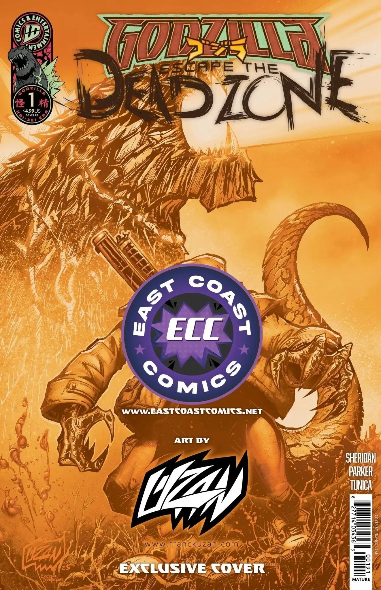Godzilla: Escape The Deadzone 1 [Kai - Sei Era] - ECC Exclusive Franck Uzan Japanese Variant - FURYCOMIX