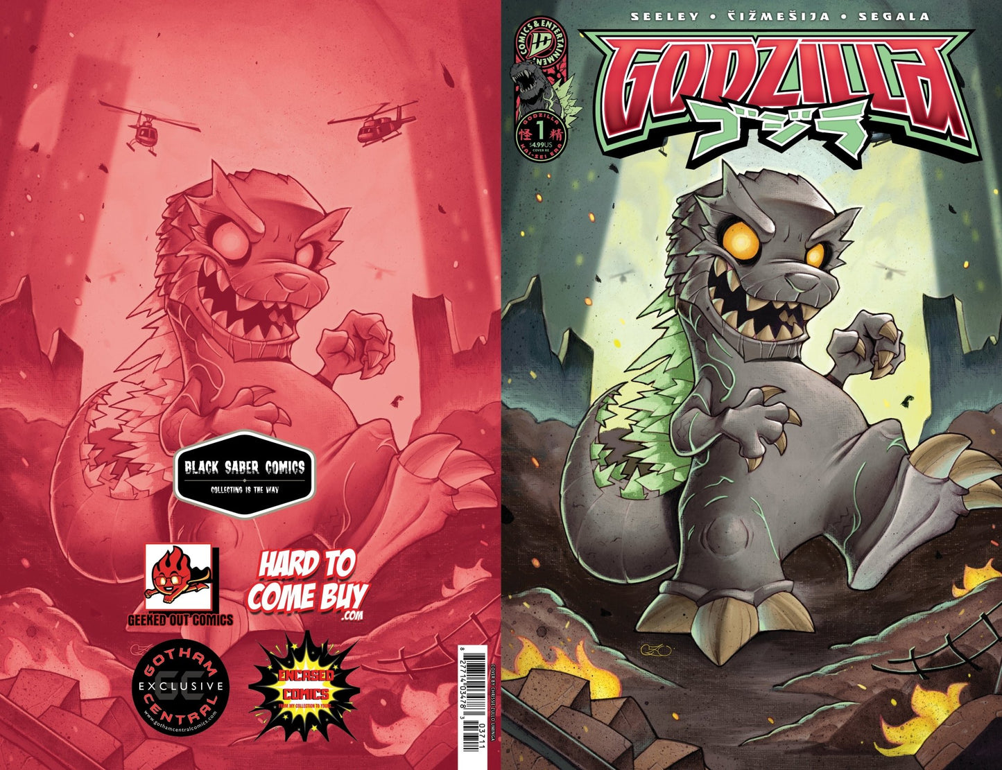 Godzilla Kai - Sei Era 1 - Cover by Chrissie Zullo Uminga Black Saber Comics Exclusive - FURYCOMIX