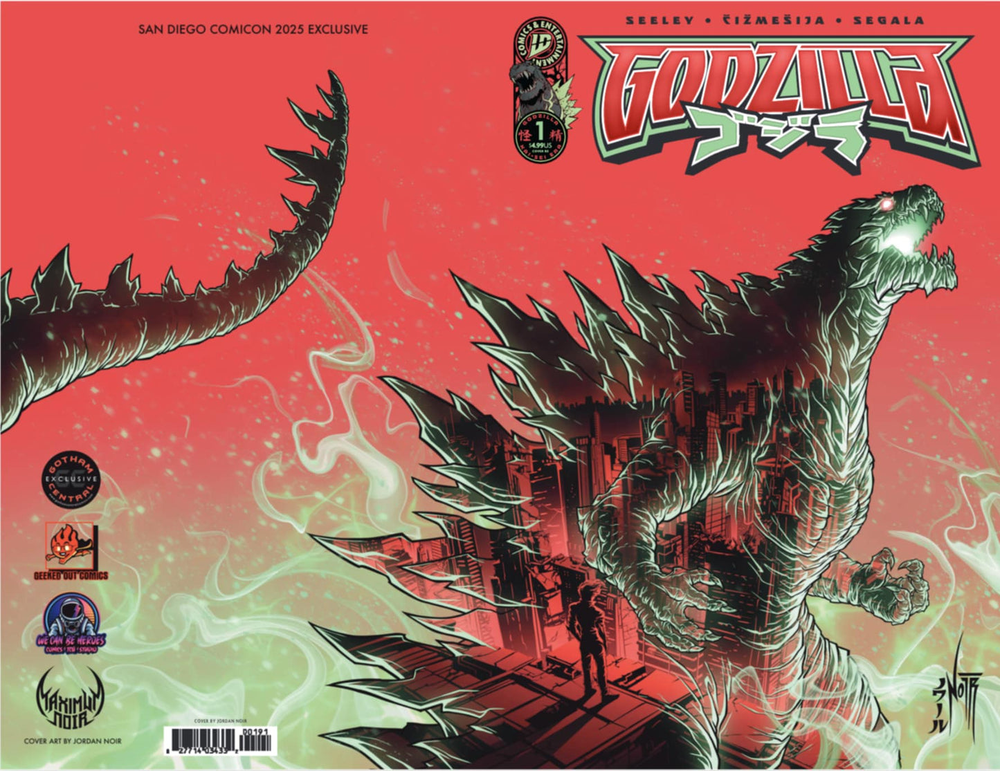 Godzilla Kai - Sei Era 1 - Cover by Jordan Noir Black Saber Comics Exclusive - FURYCOMIX
