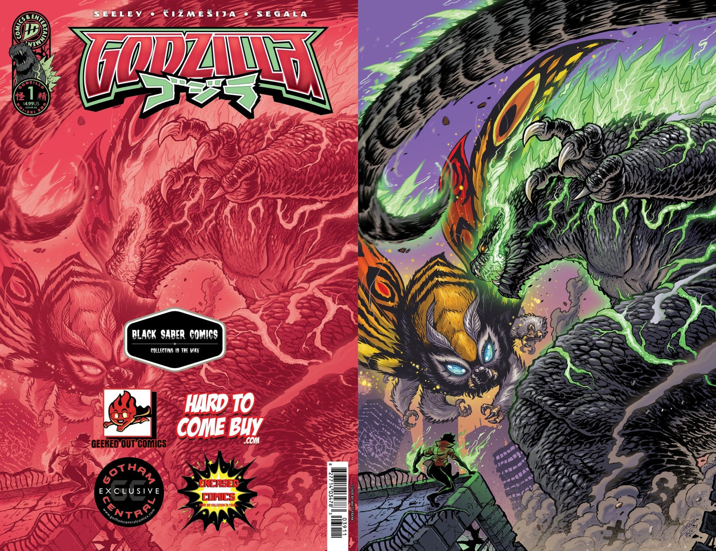 Godzilla Kai - Sei Era 1 - Cover by Matt Frank Black Saber Comics Exclusive - FURYCOMIX