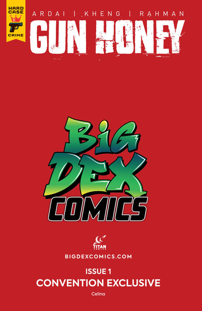 Gun Honey #1 CELINA Big Dex MegaCon Exclusive Baby Blue Risqué Virgin Variant
