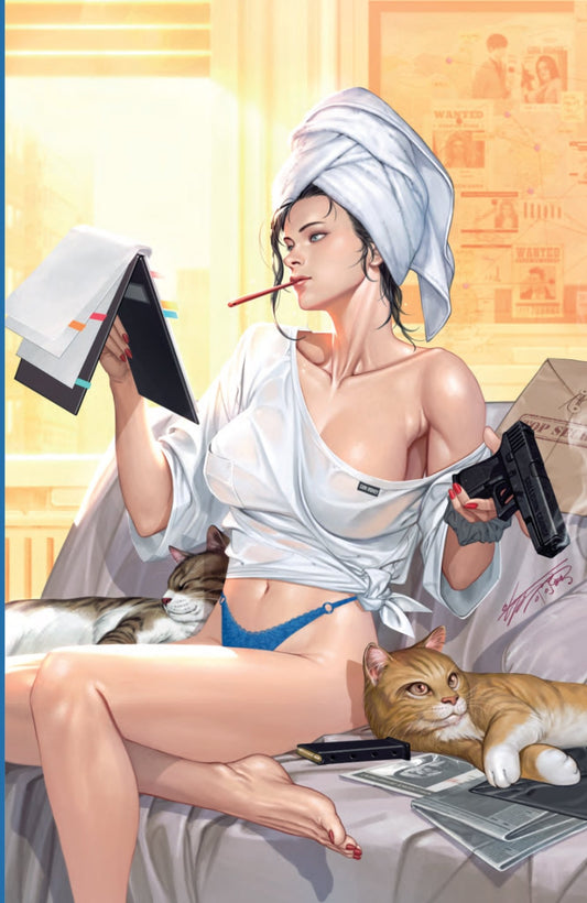 Gun Honey #2 INHYUK LEE HeroesCon Exclusive Blue Virgin Variant - FURYCOMIX