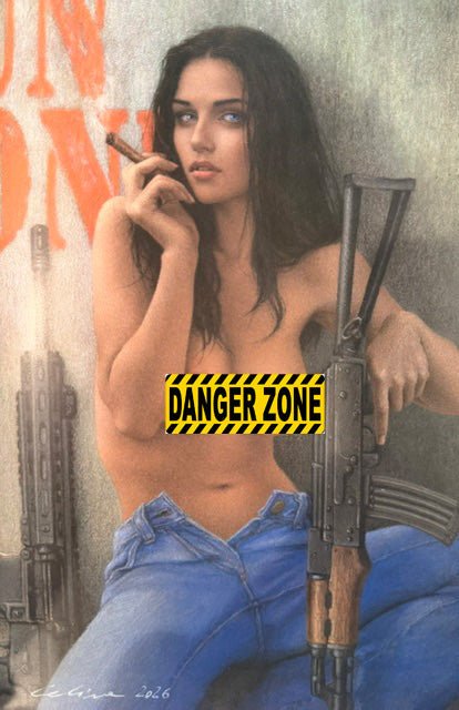 Gun Honey Doubles Down #3 CELINA Fan Expo Dallas Big Dex Exclusive Risqué Virgin Variant - FURYCOMIX
