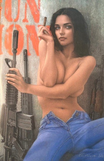 Gun Honey Doubles Down #3 CELINA Fan Expo Dallas Big Dex Exclusive Virgin Variant - FURYCOMIX