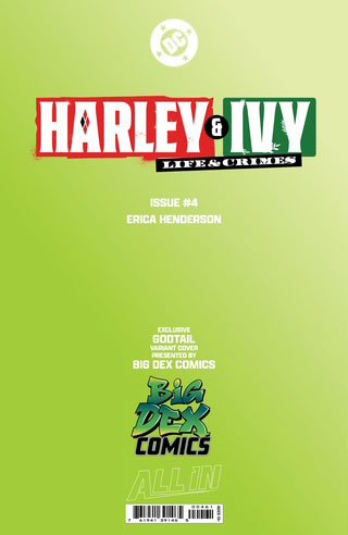 Harley & Ivy Life and Crimes #4 GODTAIL Exclusive Virgin Variant - FURYCOMIX