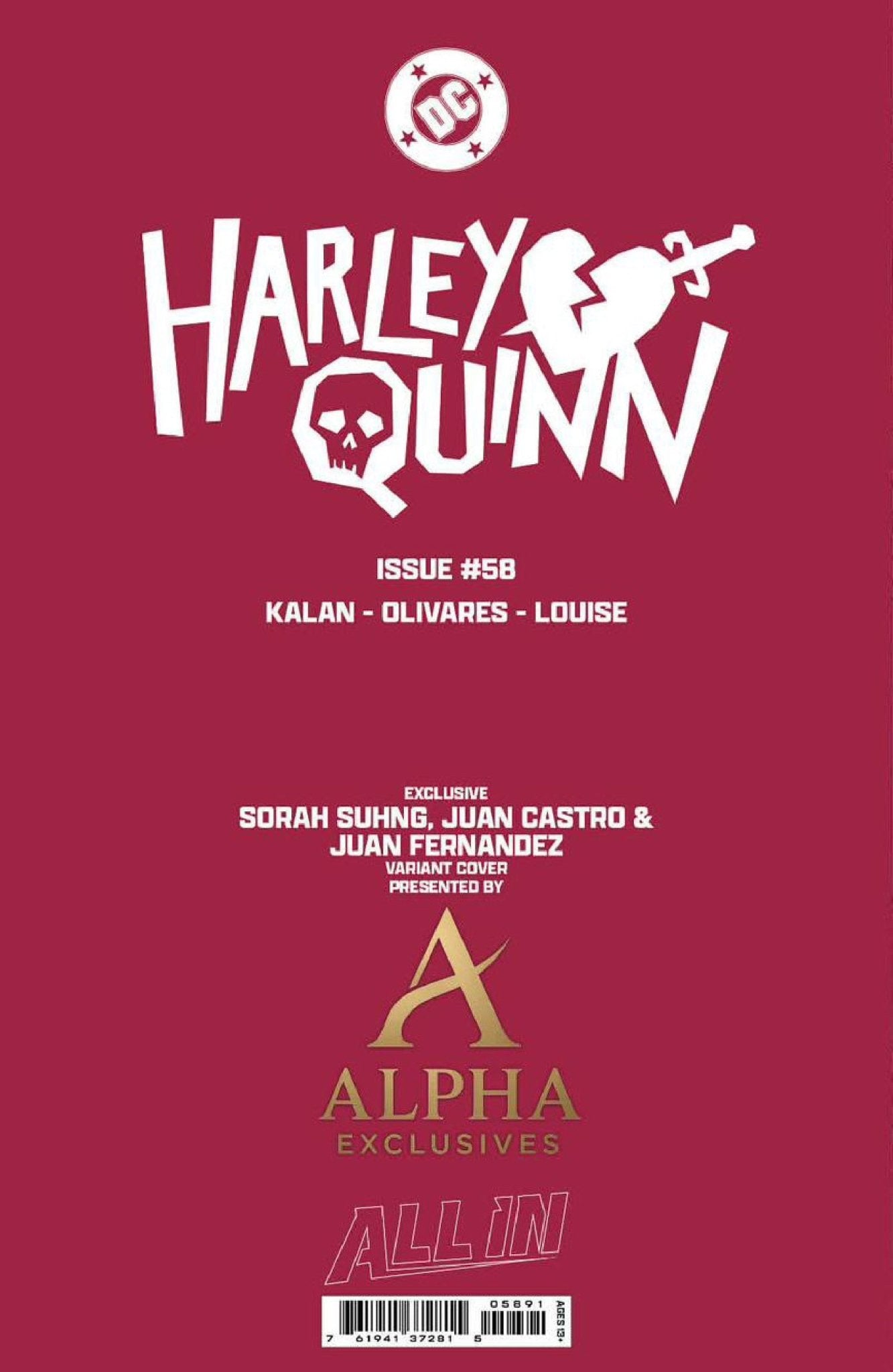 Harley Quinn 58 Sorah Suhng Exclusive Virgin Var (01/28/2026) - FURYCOMIX